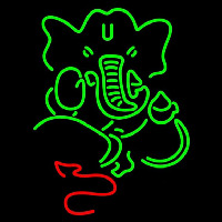 Lord Ganesha Leuchtreklame