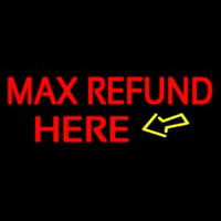 Ma  Refund Here Leuchtreklame