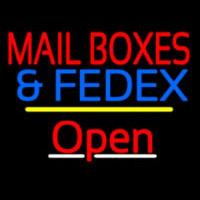 Mail Bo es And Fede  Open Yellow Line Leuchtreklame