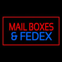 Mail Bo es And Fede  Rectangle Red Leuchtreklame