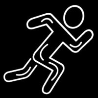 Man Sprinting Leuchtreklame
