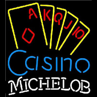 Michelob Poker Casino Ace Series Beer Sign Leuchtreklame