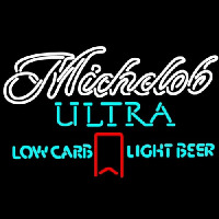 Michelob Ultra Light Low Carb Red Ribbon Leuchtreklame