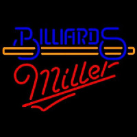 Miller Billiards With Stick Pool Leuchtreklame