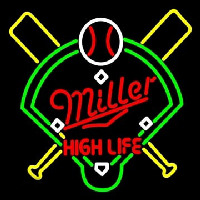 Miller High Life Baseball Leuchtreklame