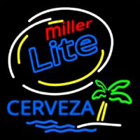 Miller Lite Cerveza Beer Bar Leuchtreklame