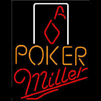 Miller Poker Squver Ace Beer Sign Leuchtreklame