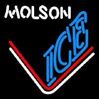 Molson Ice Hockey Leuchtreklame