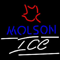 Molson Ice Small Maple Leaf Leuchtreklame