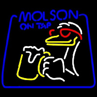 Molson On Tap Duck Leuchtreklame