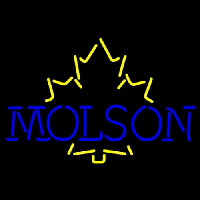 Molson Yellow Maple Leaf Leuchtreklame