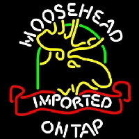 Moosehead Moose Imported On Top Leuchtreklame