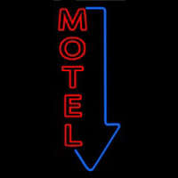 Motel With Down Arrow Leuchtreklame