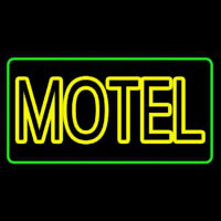 Motel With Green Border Leuchtreklame