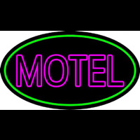 Motel With Green Border Leuchtreklame