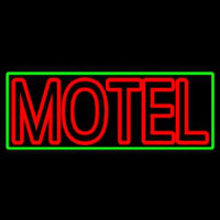 Motel With Green Border Leuchtreklame