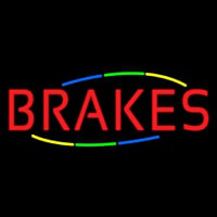 Multicolored Deco Style Brakes Leuchtreklame