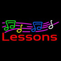 Music Lessons 1 Leuchtreklame