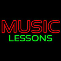 Music Lessons Leuchtreklame