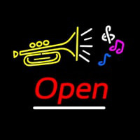 Music Logo Open Leuchtreklame