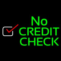 No Credit Check Leuchtreklame