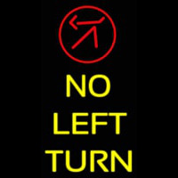 No Left Turn Leuchtreklame