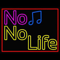 No Life No Music  Leuchtreklame