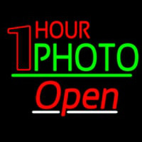 One Hour Photo Open 3 Leuchtreklame