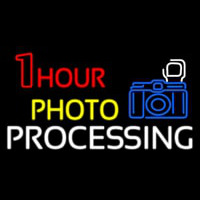 One Hour Photo Processing With Logo Leuchtreklame