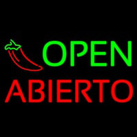 Open Abierto Leuchtreklame