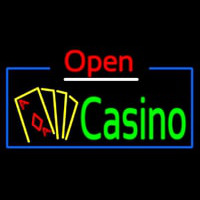 Open Casino With Cards Leuchtreklame