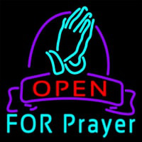 Open For Prayer Leuchtreklame