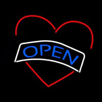 Open Heart Leuchtreklame