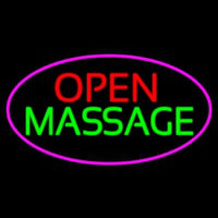 Open Massage Leuchtreklame