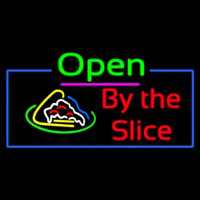 Open Pizza By The Slice Leuchtreklame