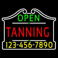 Open Tanning With Phone Number Leuchtreklame