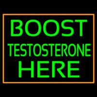 Orange Border Boost Testosterone Here Leuchtreklame