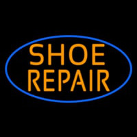 Orange Shoe Repair Leuchtreklame