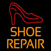 Orange Shoe Repair With Sandal Leuchtreklame