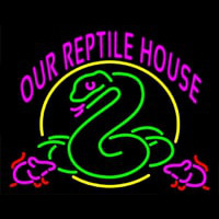 Our Reptile House Leuchtreklame