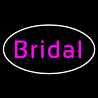 Oval Bridal In Pink Leuchtreklame