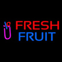 Oval Fresh Fruit Smoothies Leuchtreklame