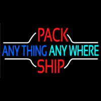 Pack Anything Anywhere Ship Leuchtreklame