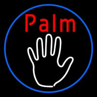 Palm Reader Logo With Blue Border Leuchtreklame