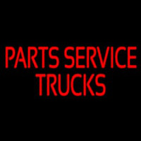 Parts Service Trucks Leuchtreklame