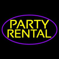 Party Rental 2 Leuchtreklame