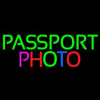 Passport Multi Color Photo Leuchtreklame