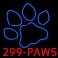 Paws With Logo Leuchtreklame