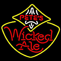 Petes Wicked Ale Beer Sign Leuchtreklame