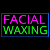 Pink Facial Wa ing Blue Border Leuchtreklame